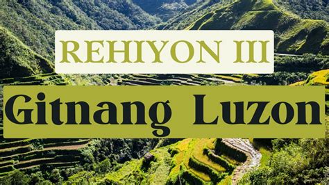 Mga Likas Yaman ng Gitnang Luzon (REHIYON III) .
